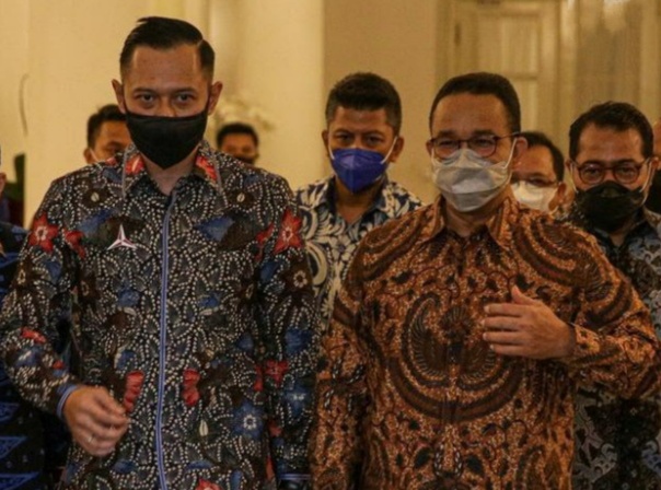 AHY saaat dalam sebuah pertemuan dengan Anies Baswedan (istimewa)