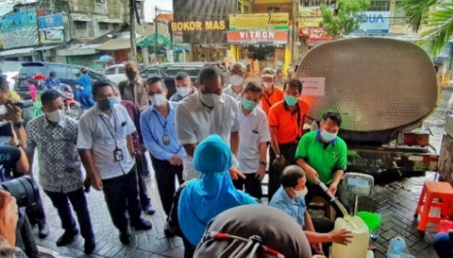 Pasar Tradisional Dipasok Minyak Goreng Curah