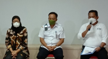Keterangan pers Surabaya Vaganza di Kominfo Kota Surabaya. (Bachan)