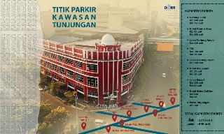 Peta 9 titik parkir di Kawasan Tunjungan Surabaya. (dok. Humas Pemkot Surabaya)