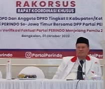 Ini Target DPW Perindo Jatim Hadapi Pemilu 2024