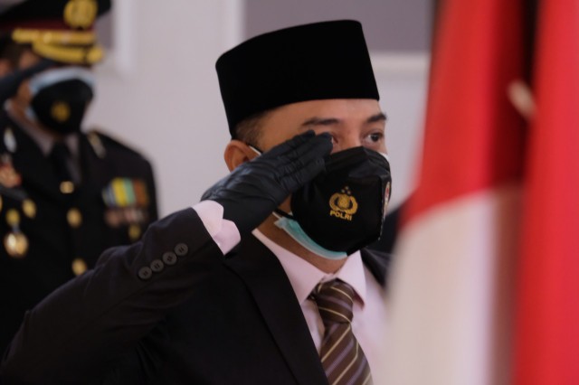 Wali Kota Eri Apresiasi Polri Bantu Tangani Covid-19 di Surabaya